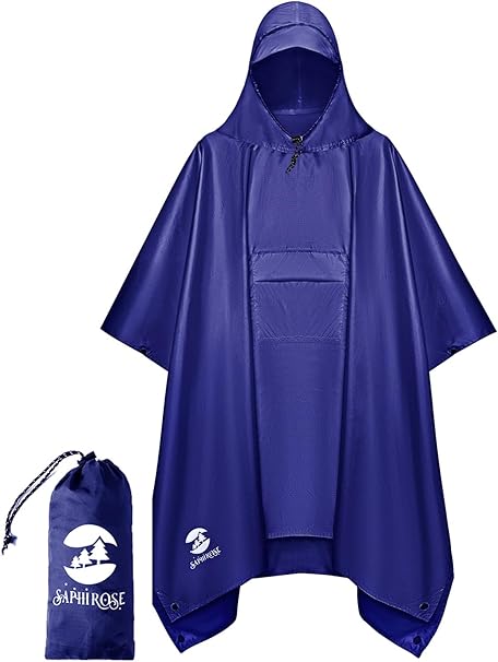 Hooded Waterproof Rain Poncho