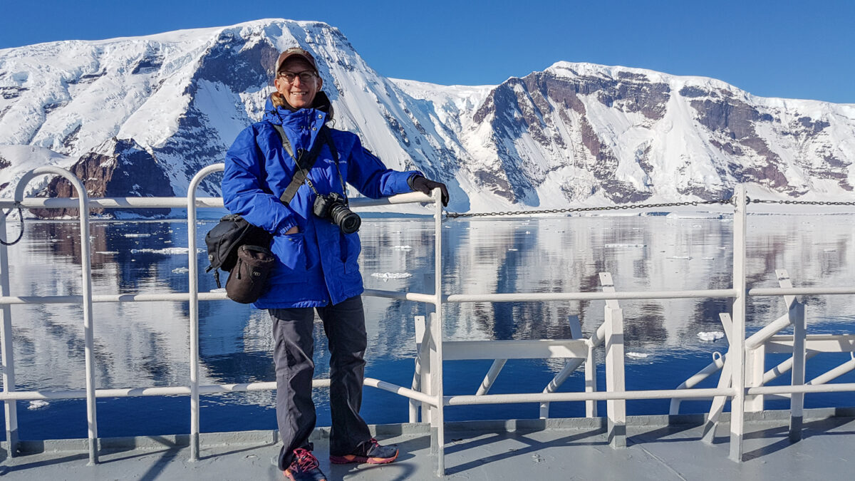 Sherry Ott in Antarctica