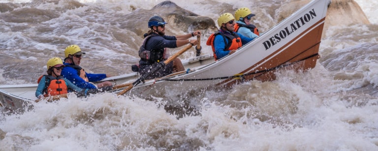 Cataract canyon rafting dory
