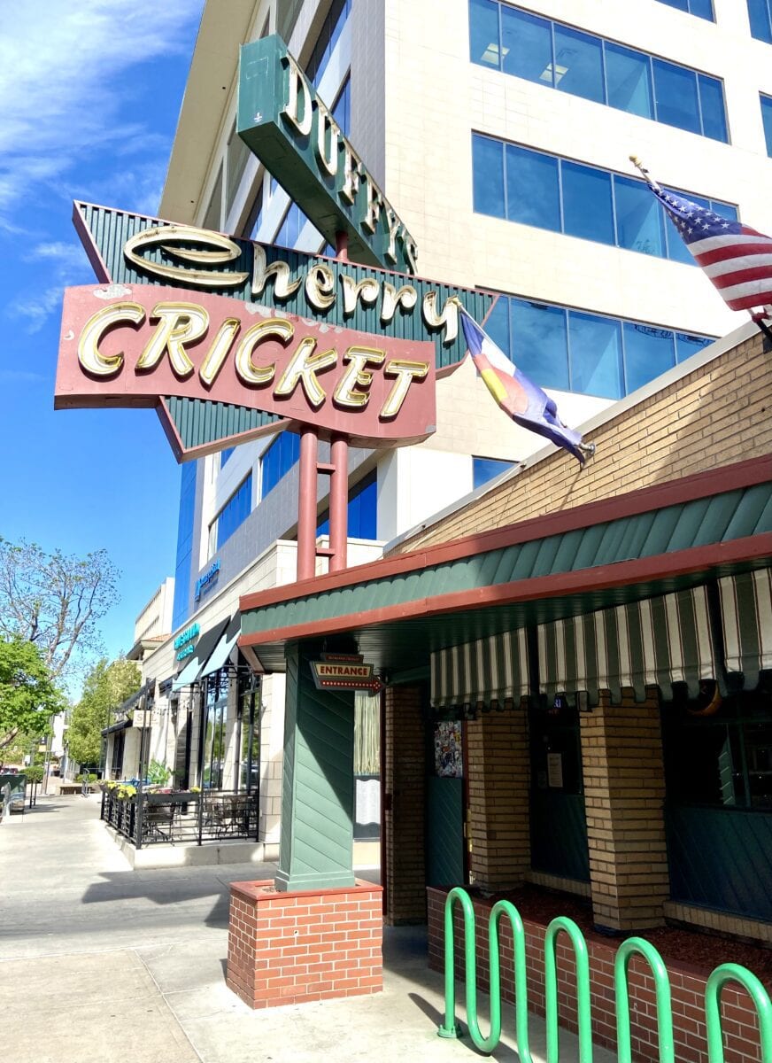 Sign that reads Cherry Cricket