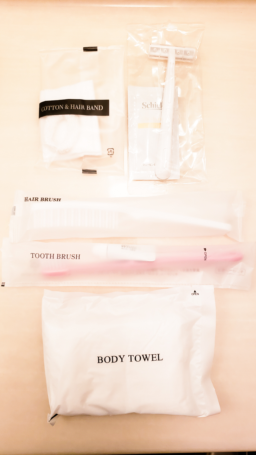 Japan hotel toiletries