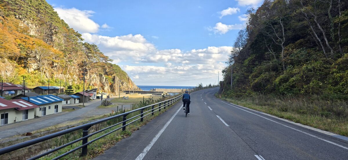 Michinoku coastal trail cycling