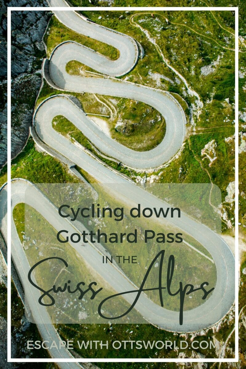 Cycling Down Gotthard Pass on Tremola Road