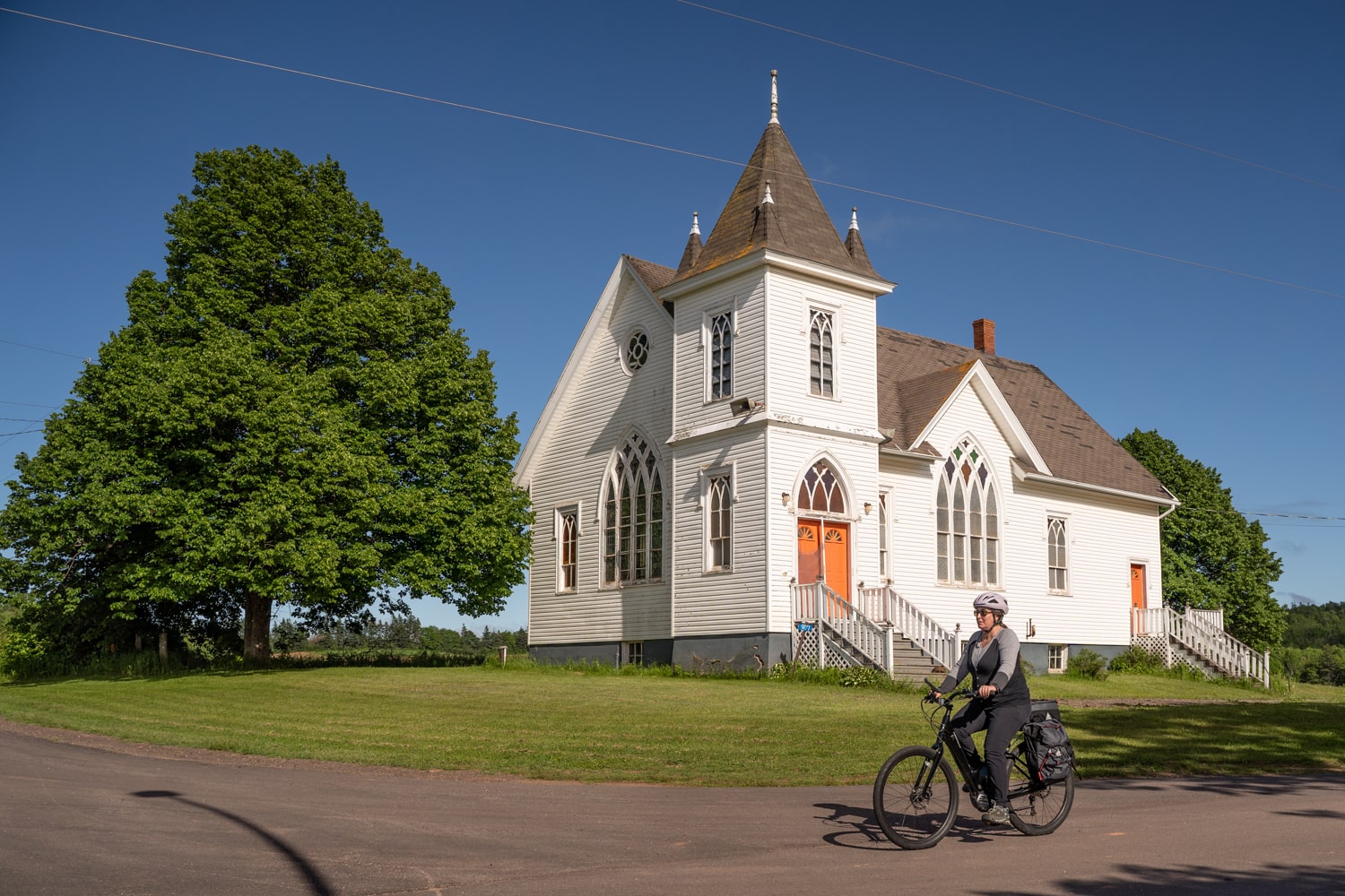 PEI church biking