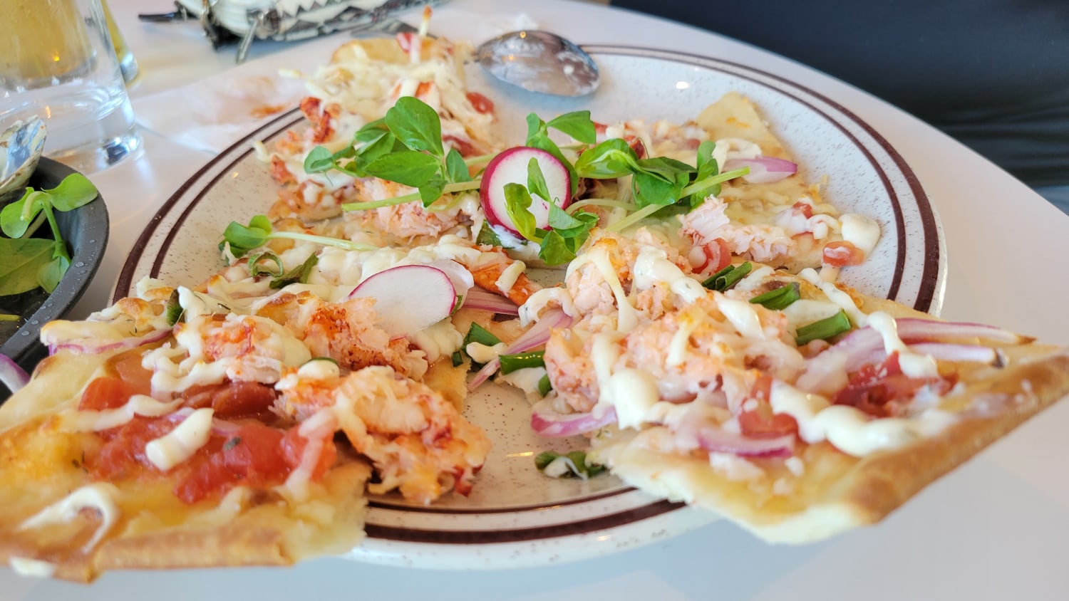 lobster flat bread souris pei