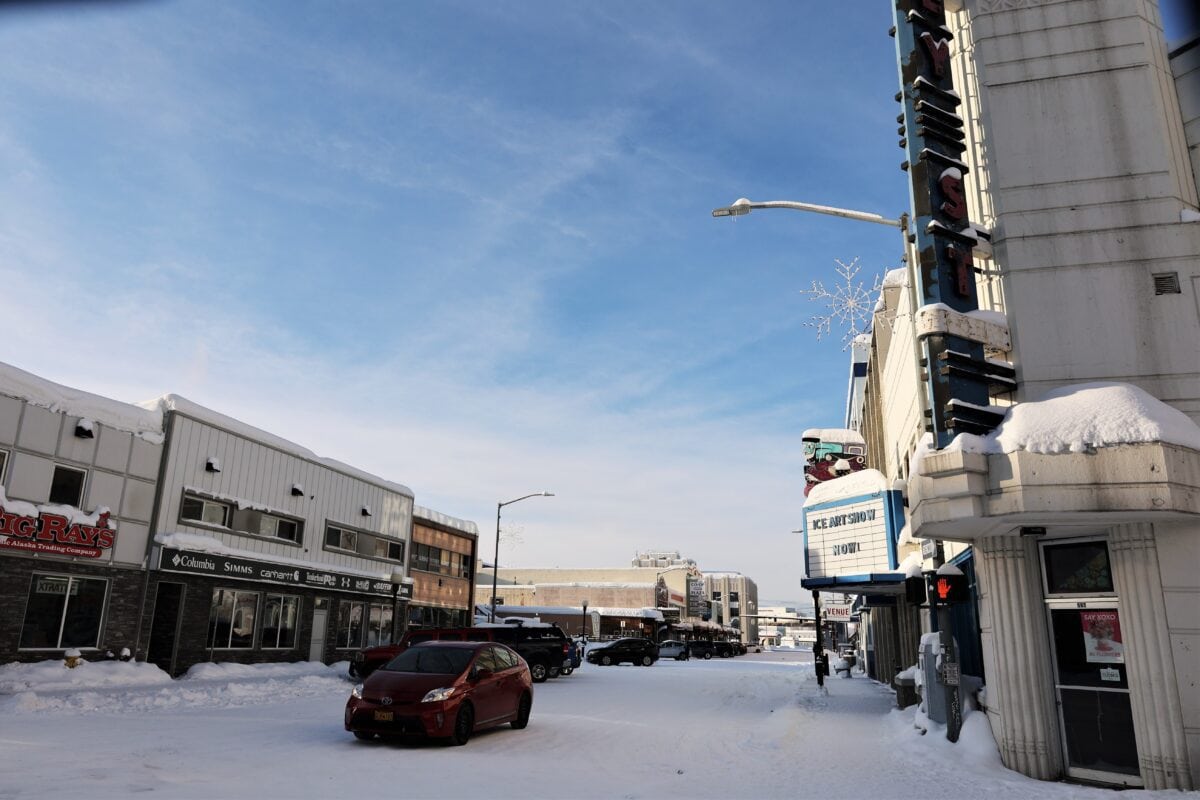 Street in downtown Fairbanks