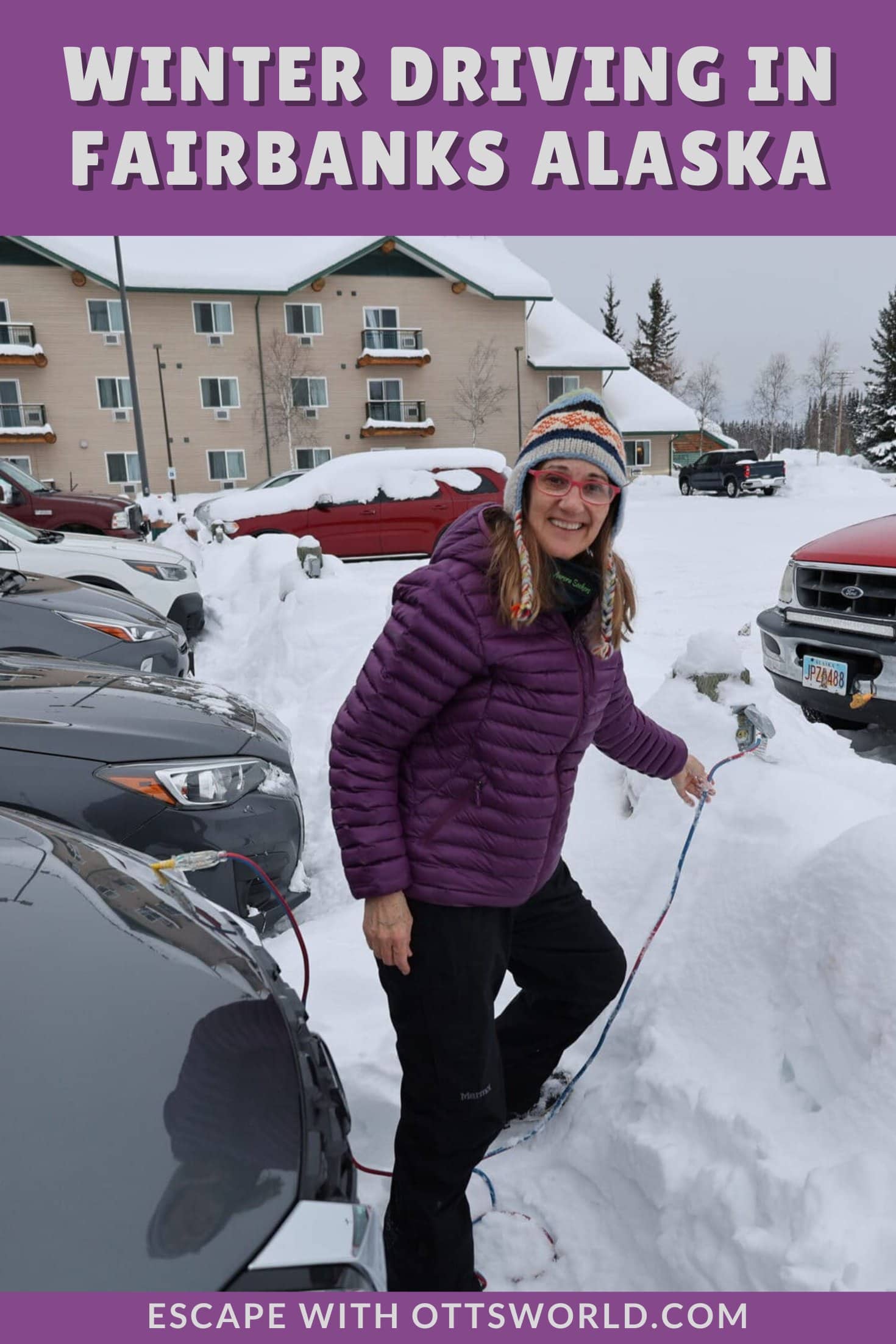 Winter driving in Fairbanks, Alaska